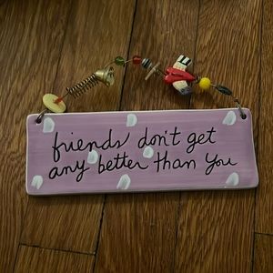 NWT Sandra Magsamen for Silvestri ceramic art sign